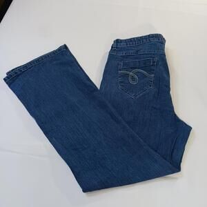 Smith's High Rise Bootcut Women's Size 16 Blue Denim Jeans Measured (34x30)